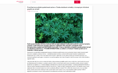 První farmaceutická společnost začne v Česku dodávat extrakty z konopí pro léčebné použití už od září